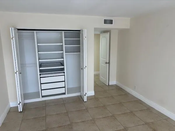 a close view of closet
