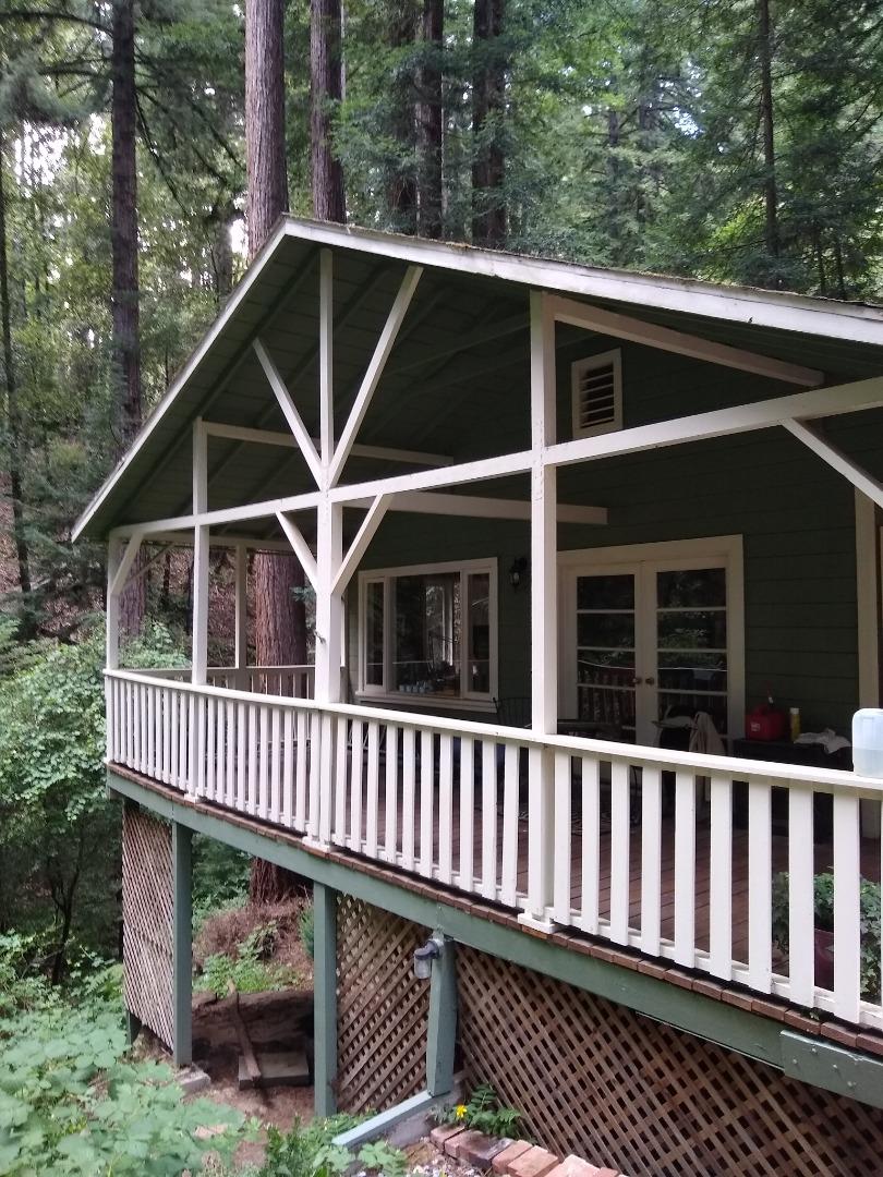 506 Sunset Road Boulder Creek, CA 95006 - Photo 20 of 25 a view of a house with a deck