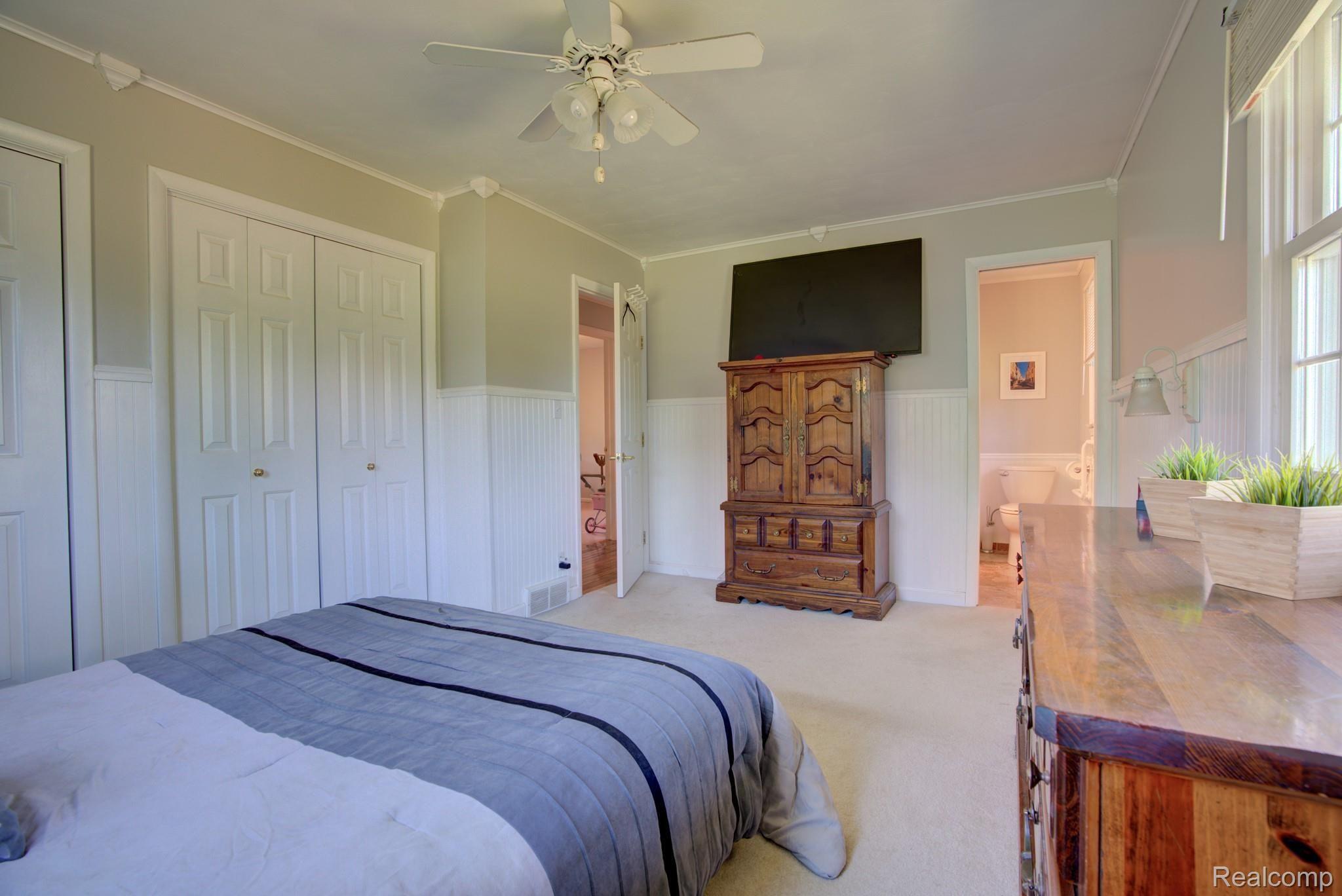 10575 West Sober Road Webberville, MI 48892 - Photo 20 of 46 MASTER BEDROOM LOOKING INTO BATHROOM
