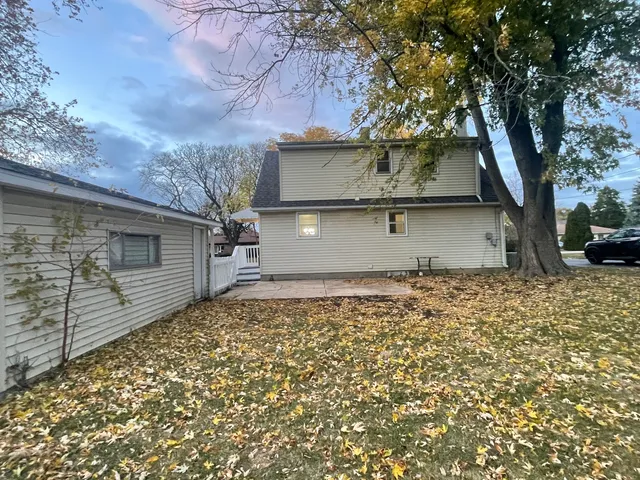 a backyard of a house