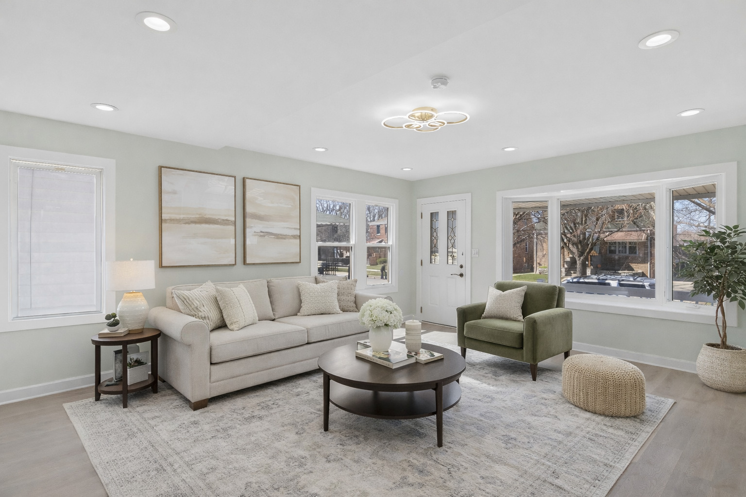6347 South Kenneth Avenue Chicago, IL 60629 - Photo 7 of 40 a living room with furniture and a large window