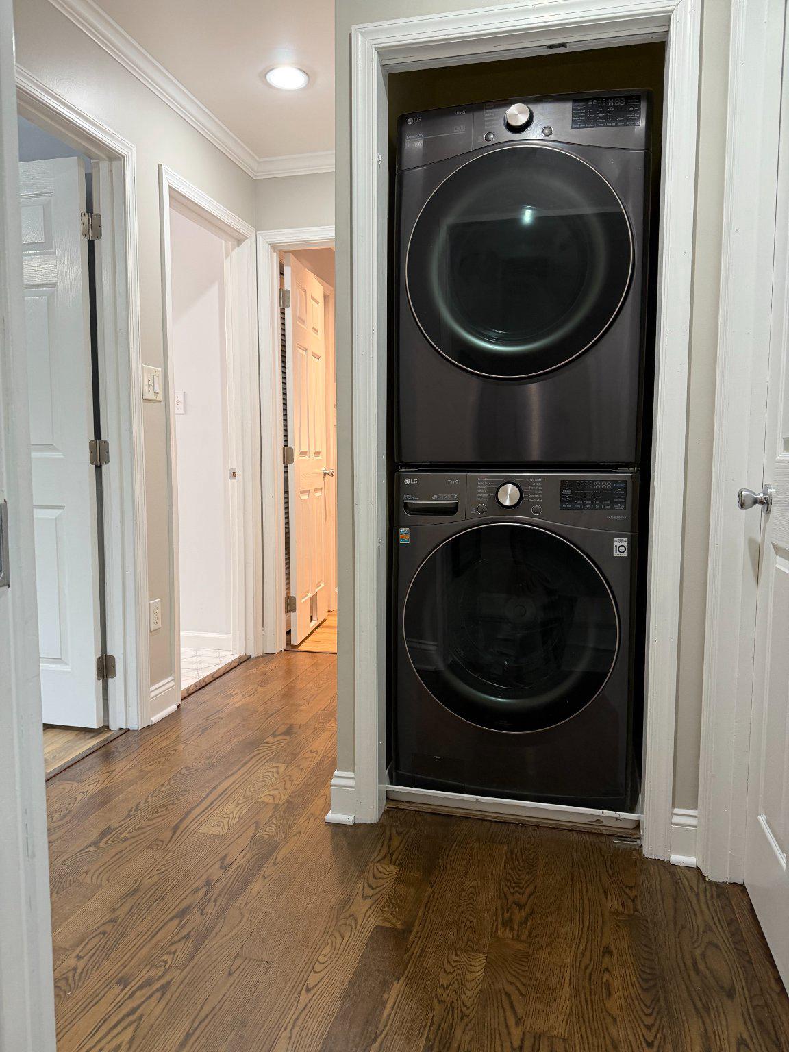 4001 Young Road Manchester, MD 21102 - Photo 34 of 65 a view of a hallway with washer and dryer