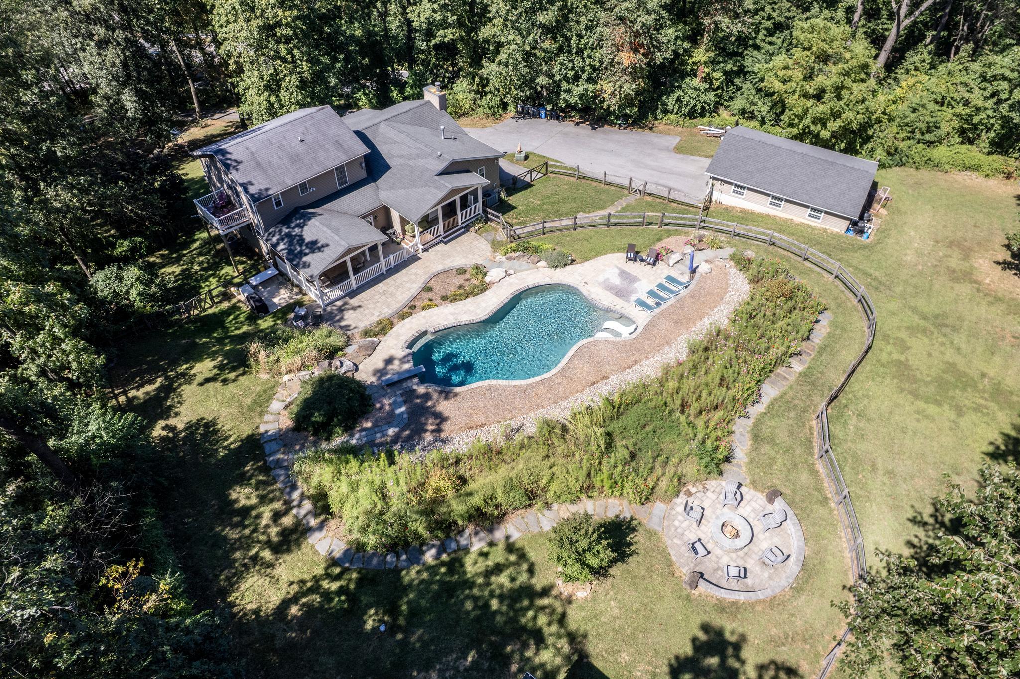4001 Young Road Manchester, MD 21102 - Photo 63 of 65 an aerial view of a house with a garden