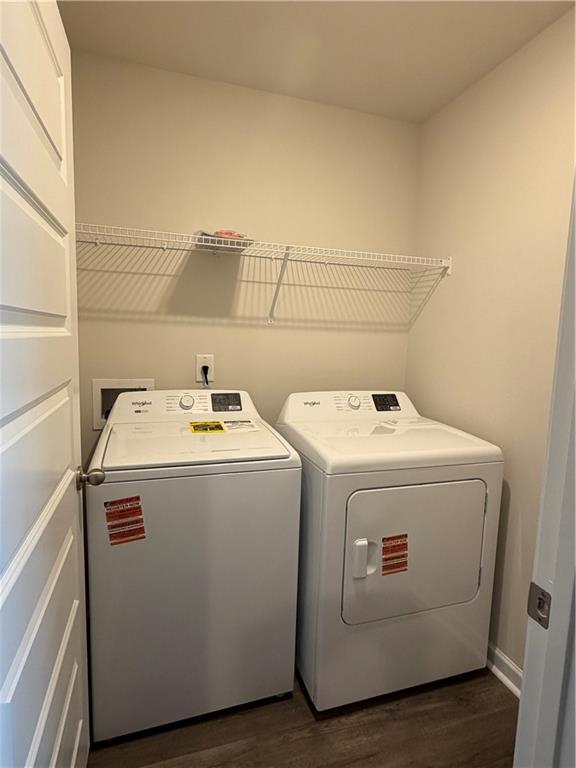 79 Holland Cove Winder, GA 30680 - Photo 22 of 25 a utility room with dryer and washer