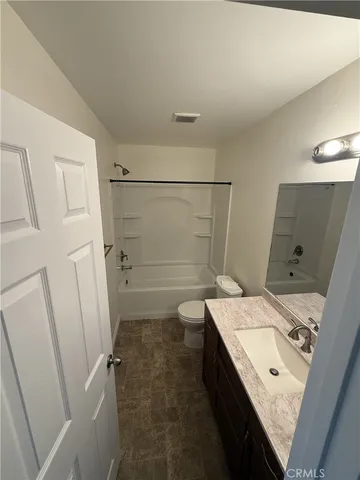 an empty room with closet