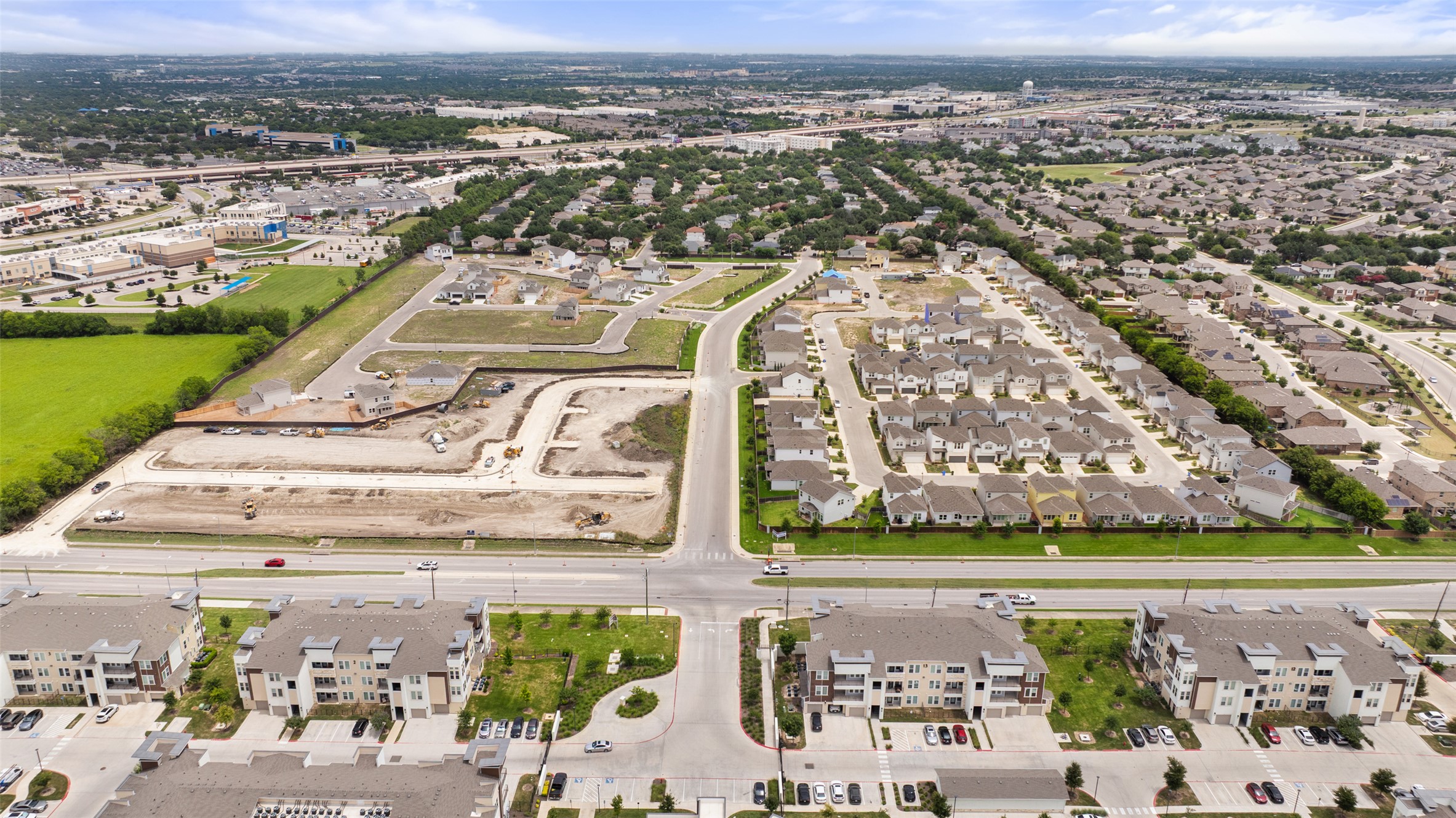 17408 Monastrell Lane Pflugerville, TX 78664 - Photo 27 of 31 Aerial overview of property's location with nearby suburban area