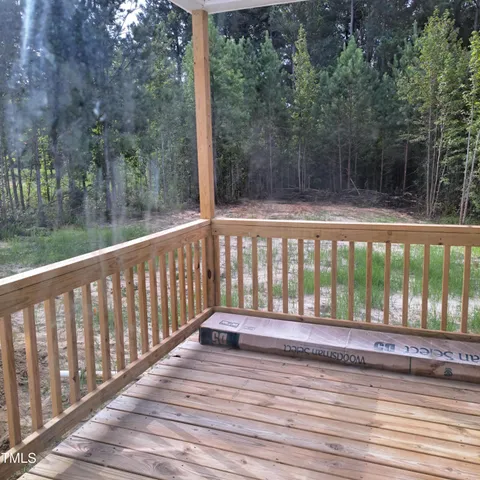 a view of wooden deck