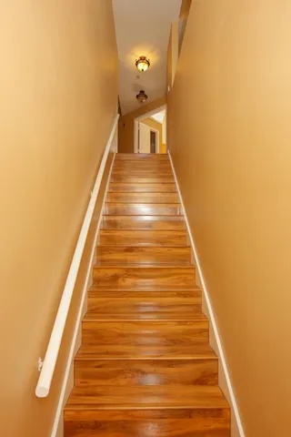 a view of a staircase