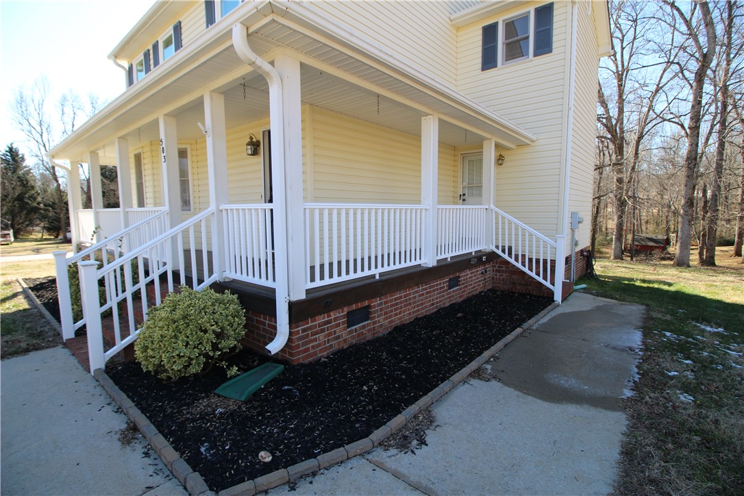 503 Hillandale Road Liberty, SC 29657 - Photo 23 of 33 Wrap-around front porch with low maintenance vinyl