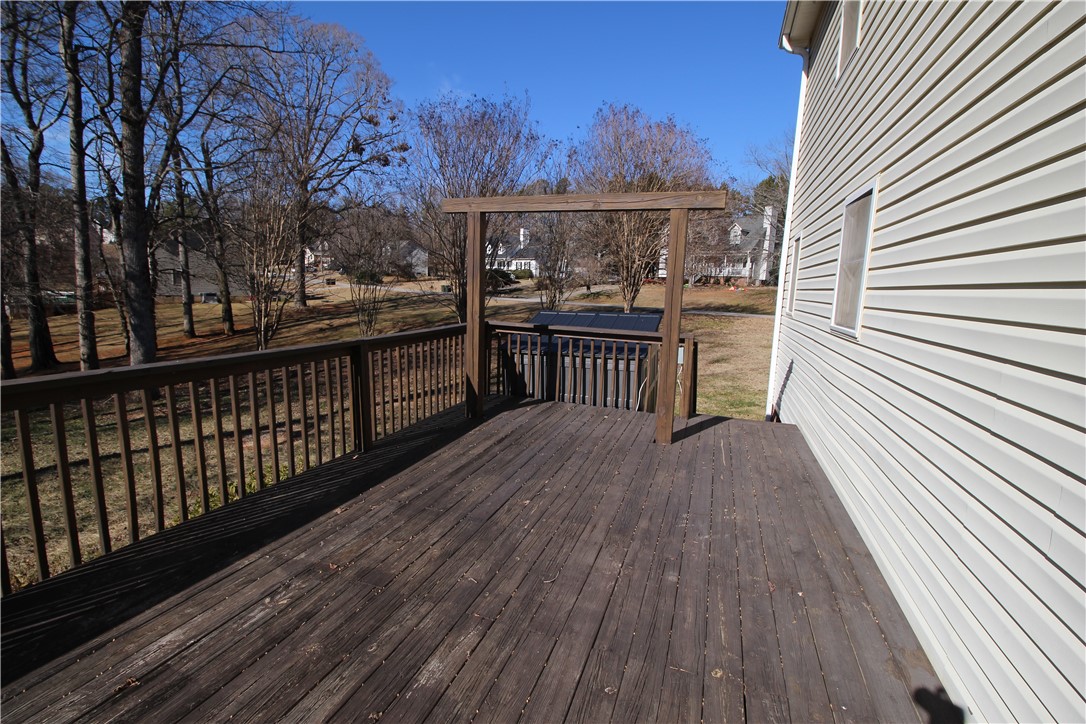 503 Hillandale Road Liberty, SC 29657 - Photo 24 of 33 Back Deck overlooking large back yard