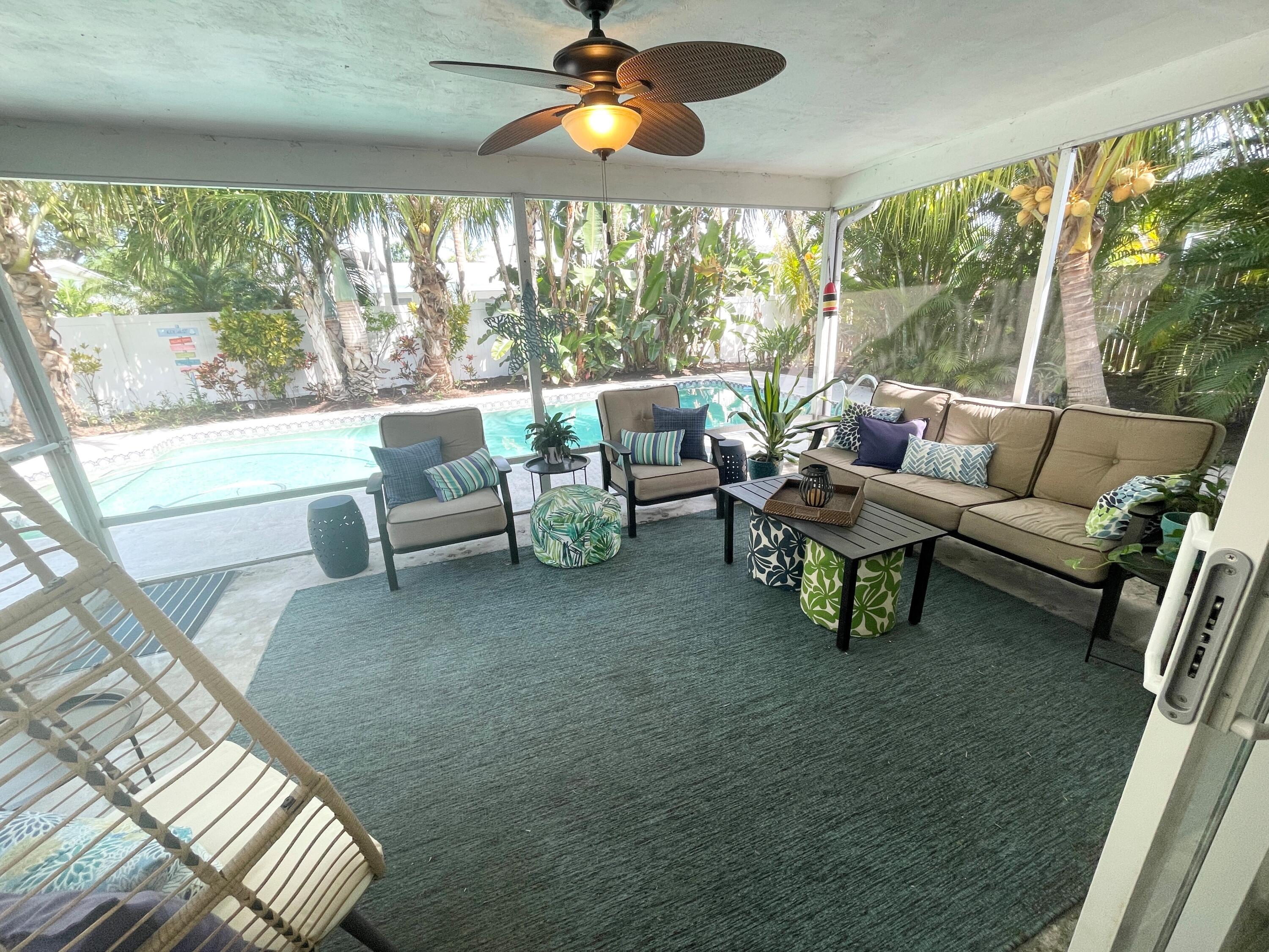 403 West Riverside Drive Tequesta, FL 33469 - Photo 14 of 26 Large Screened Lanai