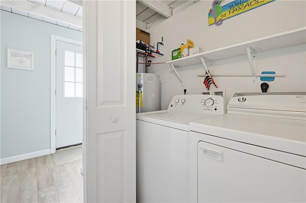 271 Great Island Road, Unit G Narragansett, RI 02882 - Photo 18 of 25 a utility room with dryer and washer