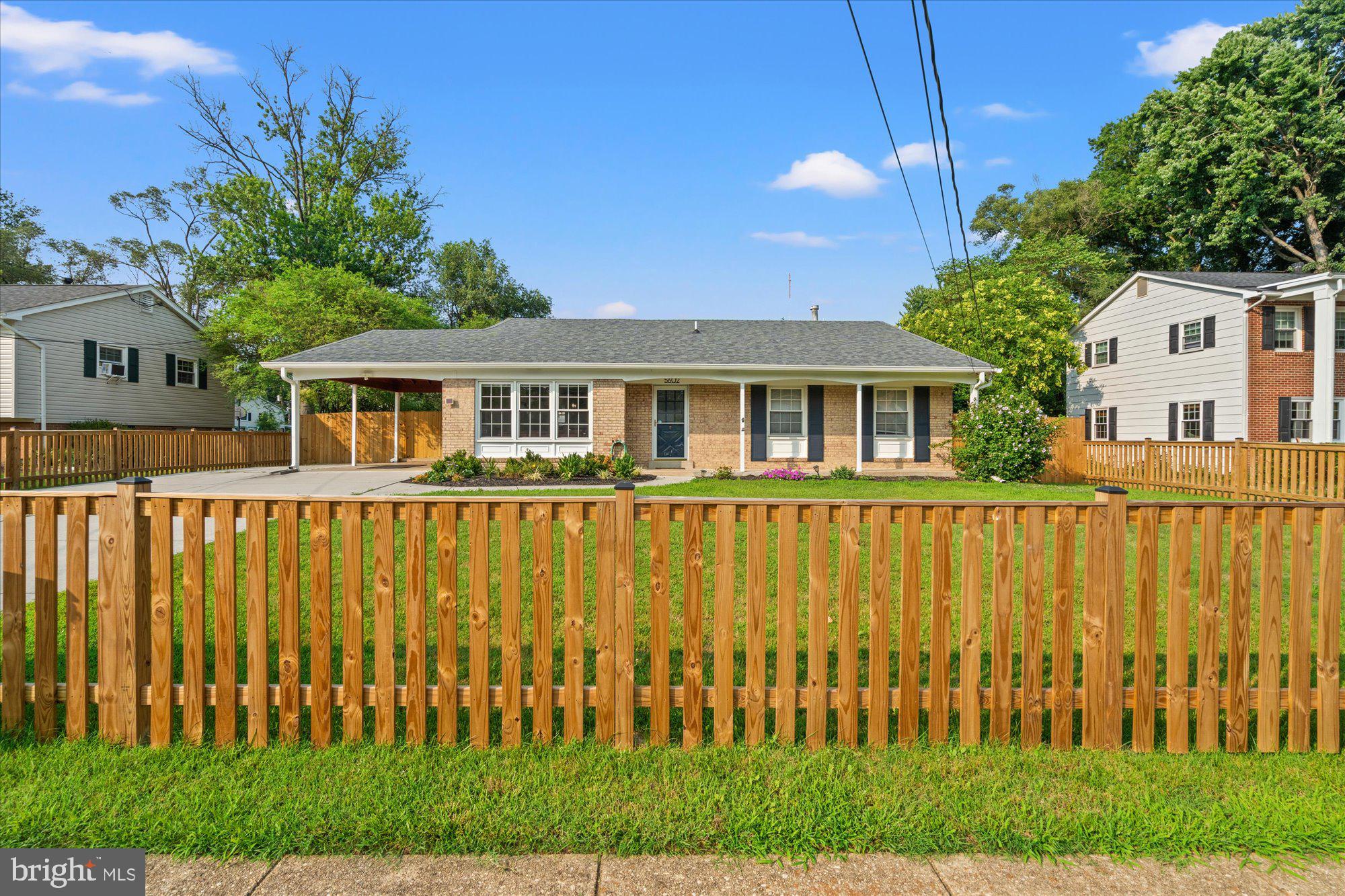 NEW Fully fenced in front and back yard.