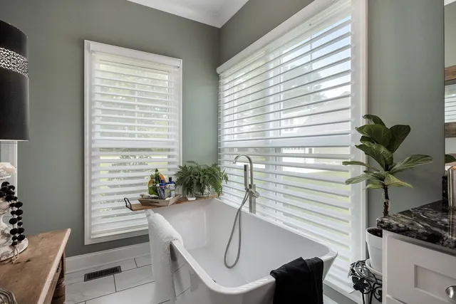 a room with a couch and a table