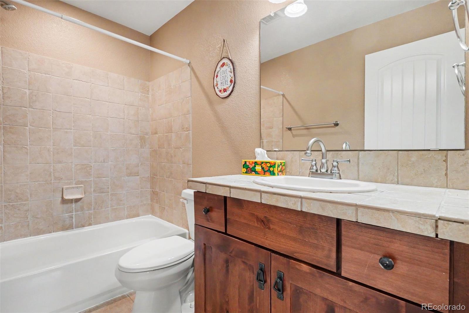 791 Elk Rest Road Evergreen, CO 80439 - Photo 35 of 46 a bathroom with a sink a toilet and shower