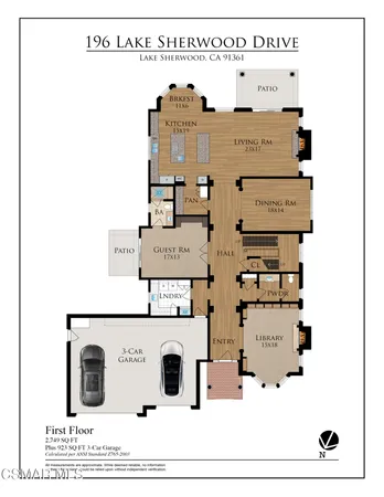 $4,450,000 | 196 Lake Sherwood Drive, Lake Sherwood, CA 91361