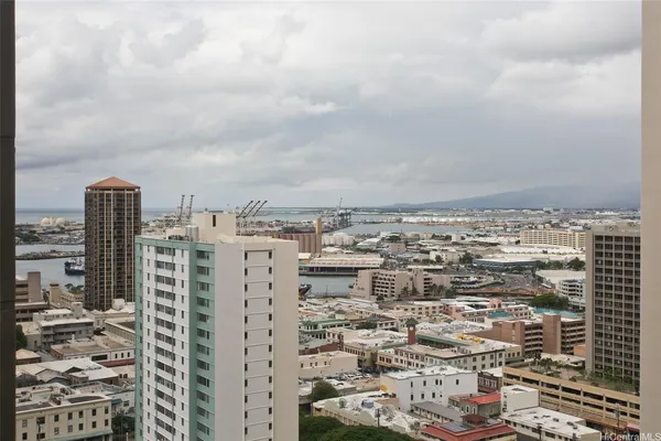 an aerial view of city