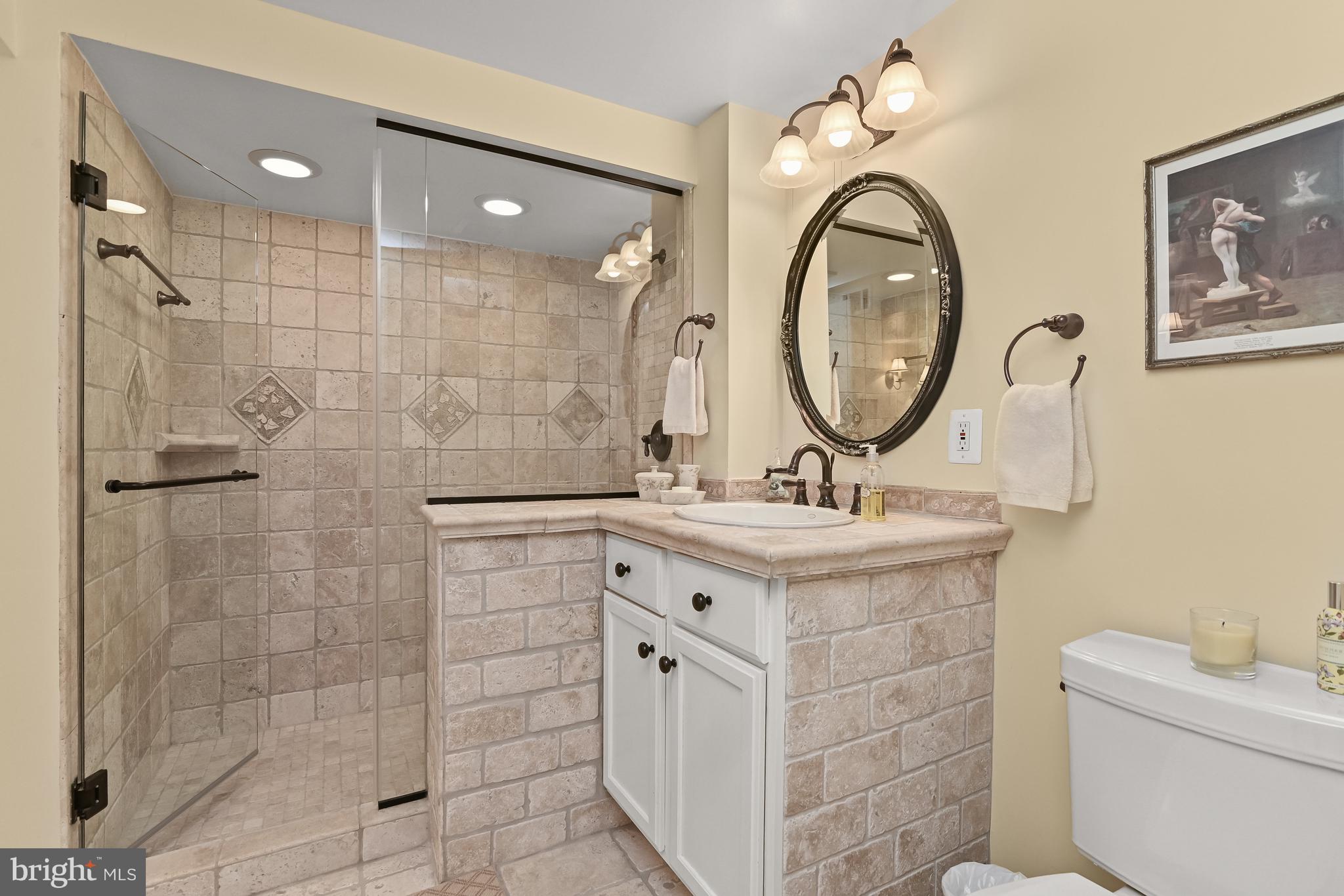 11700 Beekman Place Potomac, MD 20854 - Photo 31 of 44 Lower Level Bathroom with Walk-In Shower