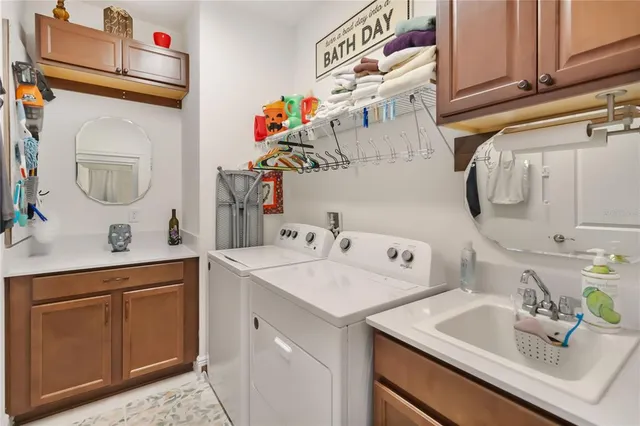 a view of a lake with a big yard