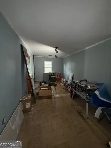 a view of a livingroom with a stove