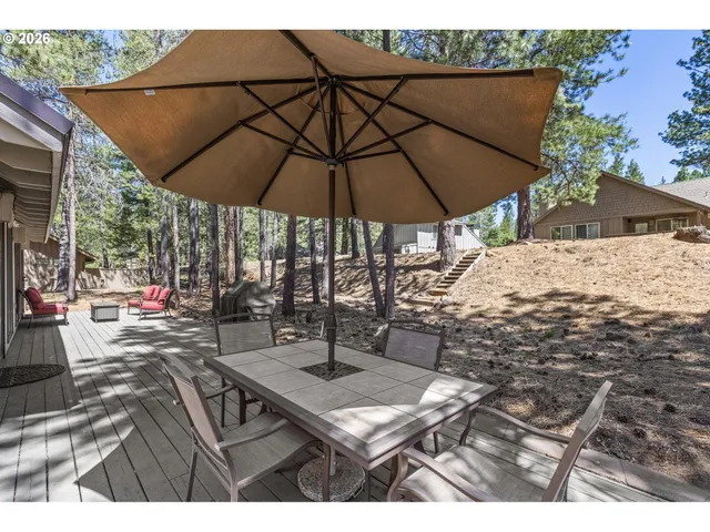 a view of outdoor space with seating