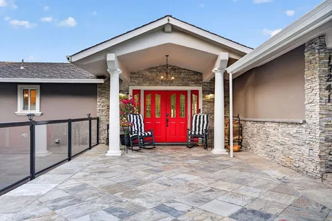 a view of front door of house