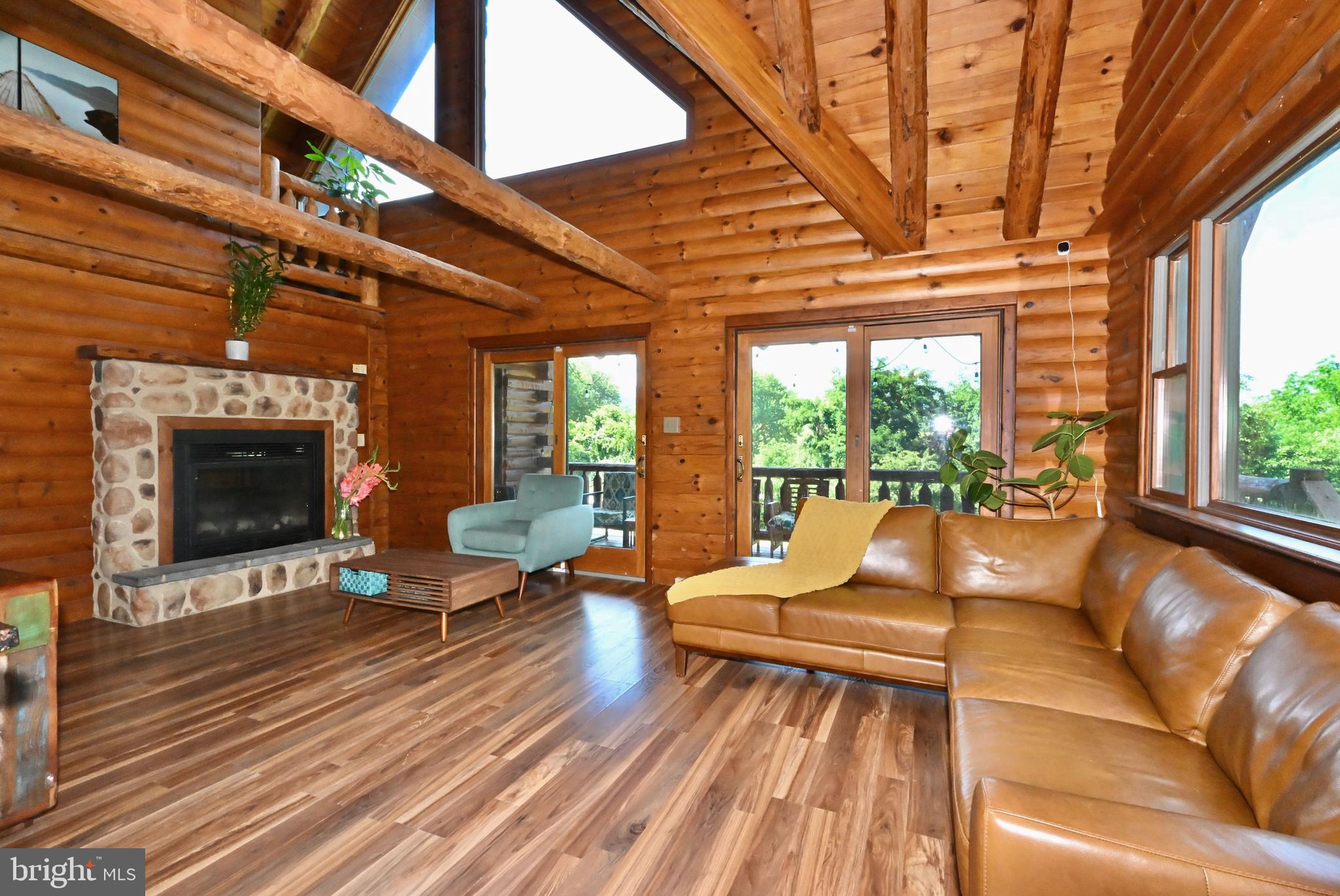 8051 Old Receiver Road Frederick, MD 21702 - Photo 15 of 54 Living room with soaring ceiling