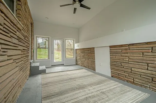 a view of an empty room