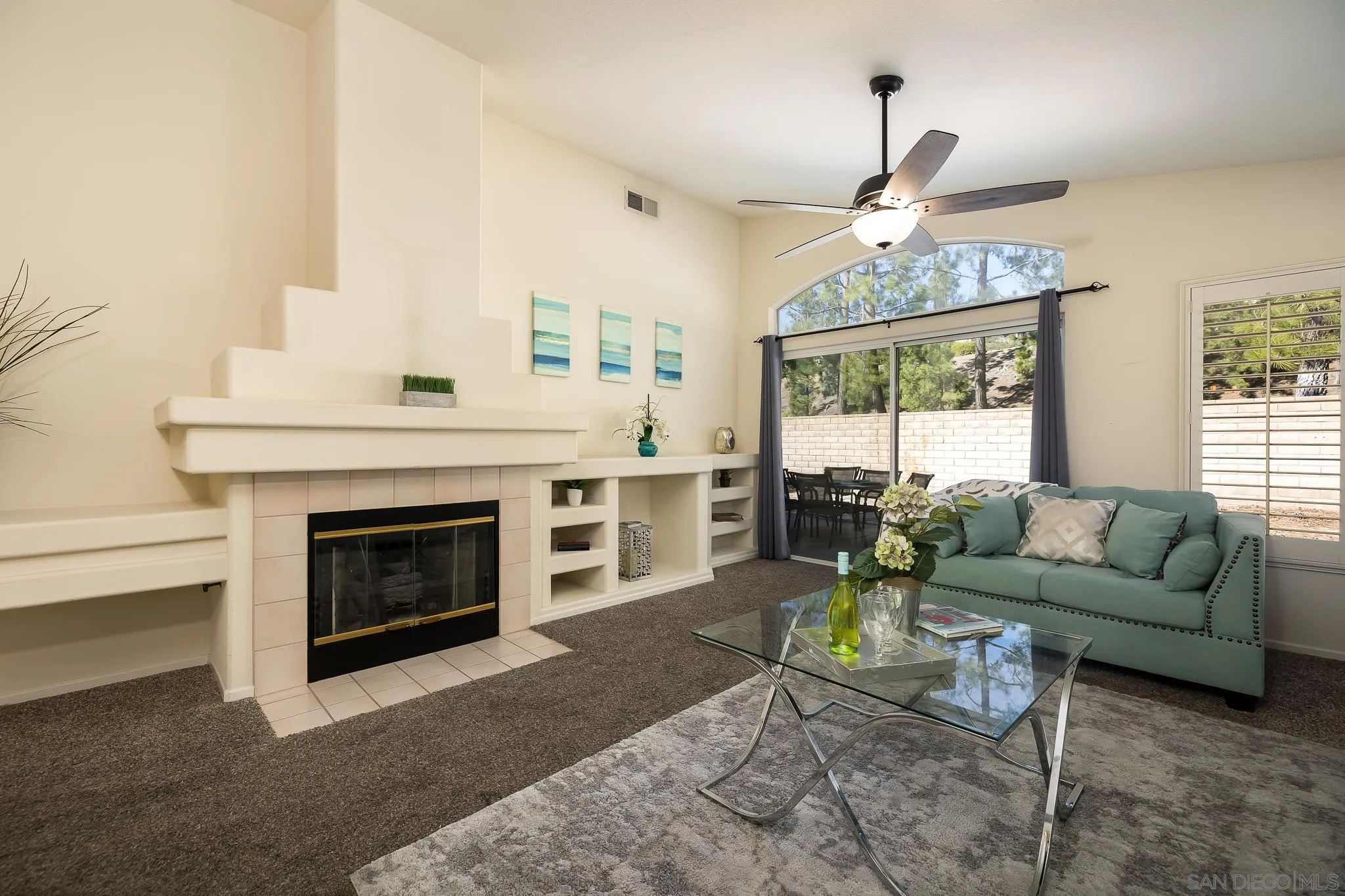 2344 Hyacinth Road Alpine, CA 91901 - Photo 5 of 29 a living room with furniture and a fireplace