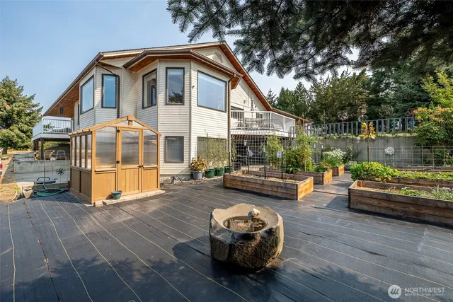 a view of a road with a building in the background