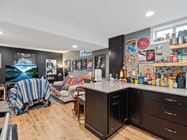 a view of a storage room