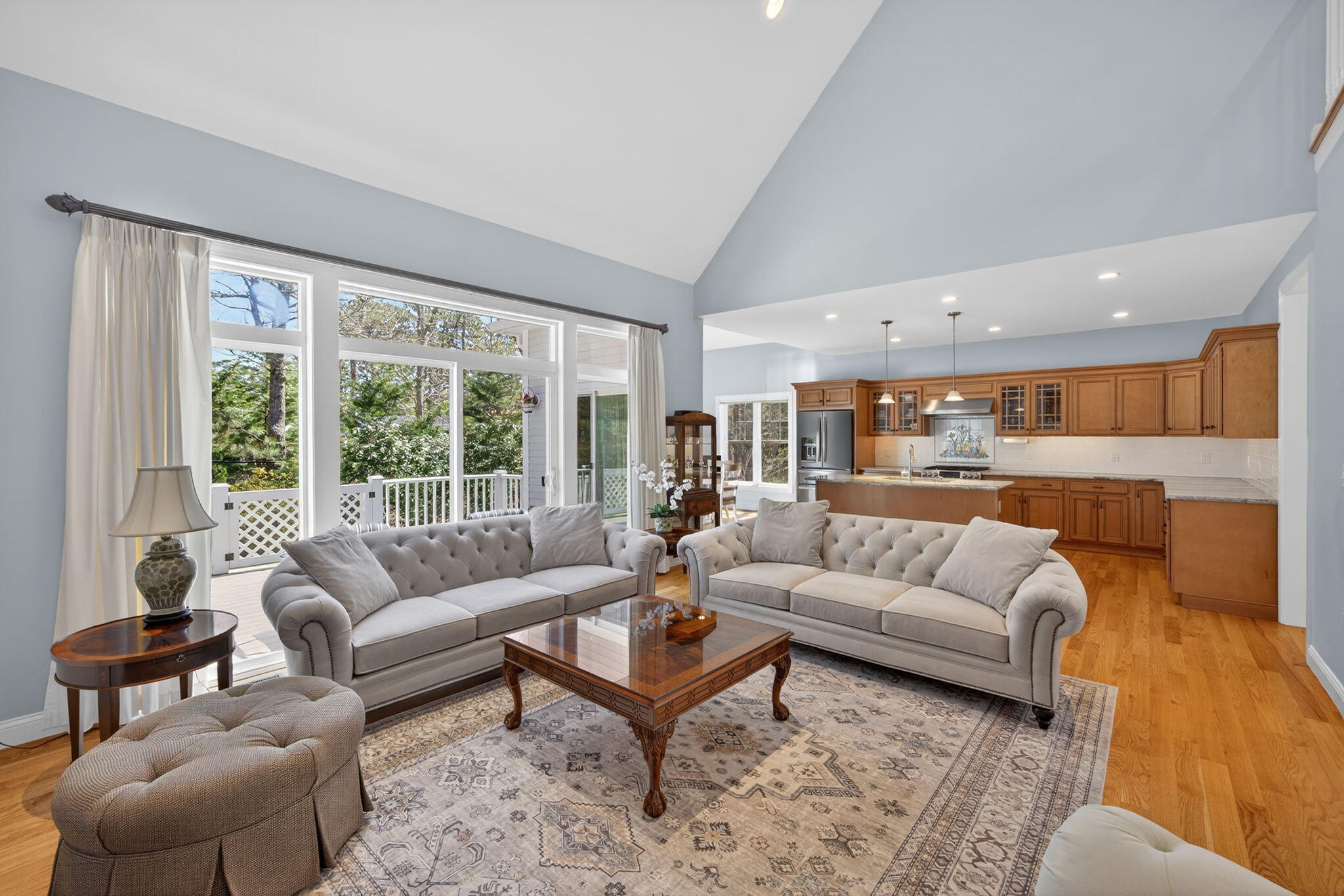 72 Winstead Road Brewster, MA 02631 - Photo 13 of 46 Living Room with Sliders to Deck