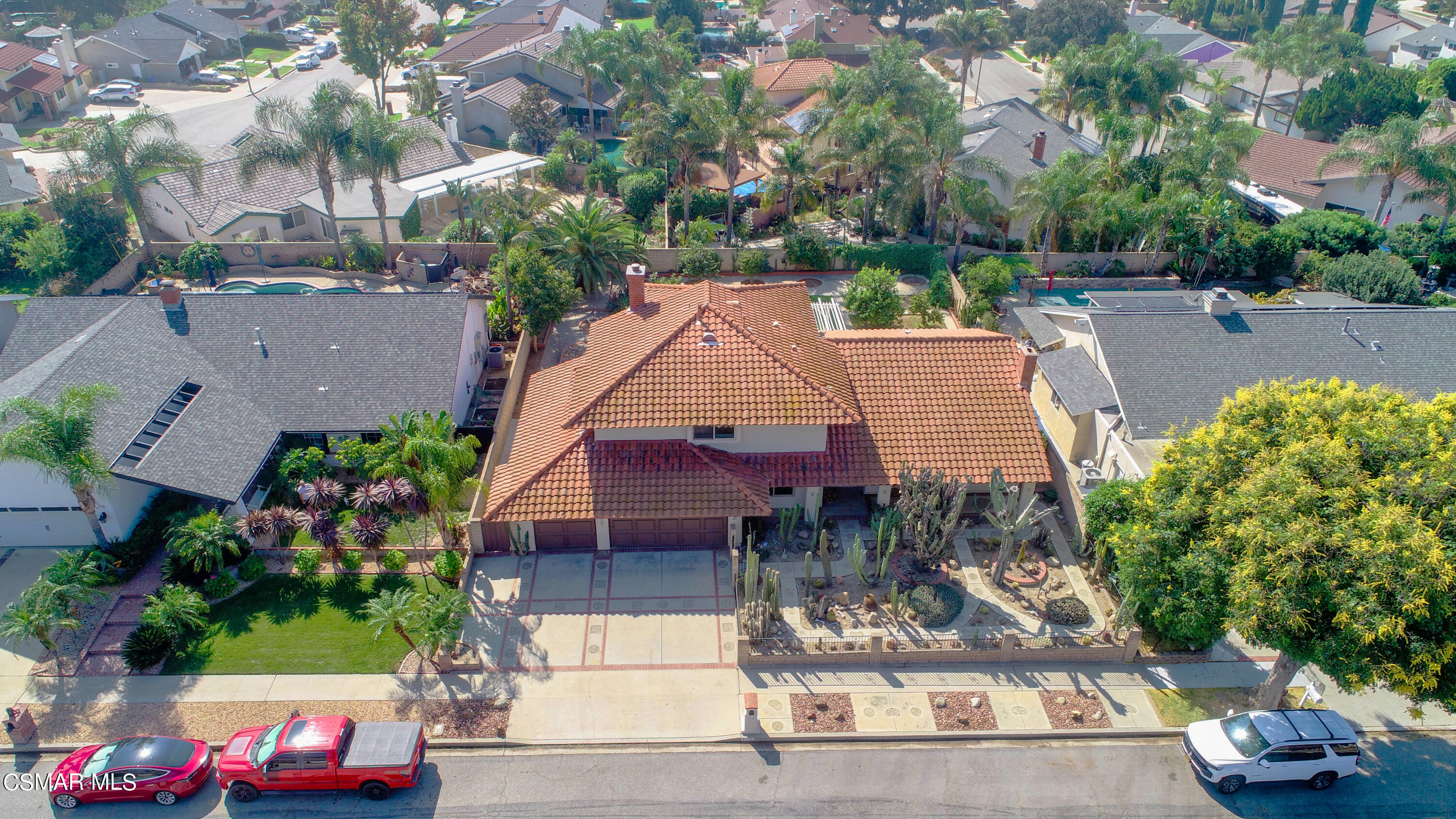 4220 Springfield Street Simi Valley, CA 93063 - Photo 11 of 95 an aerial view of a house with a yard and a garage