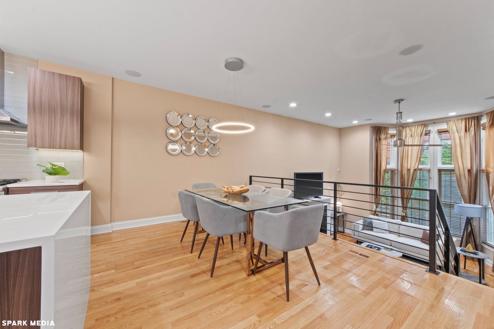 18 North Ada Street, Unit C Chicago, IL 60607 - Photo 13 of 28 a view of a dining room with furniture window and wooden floor