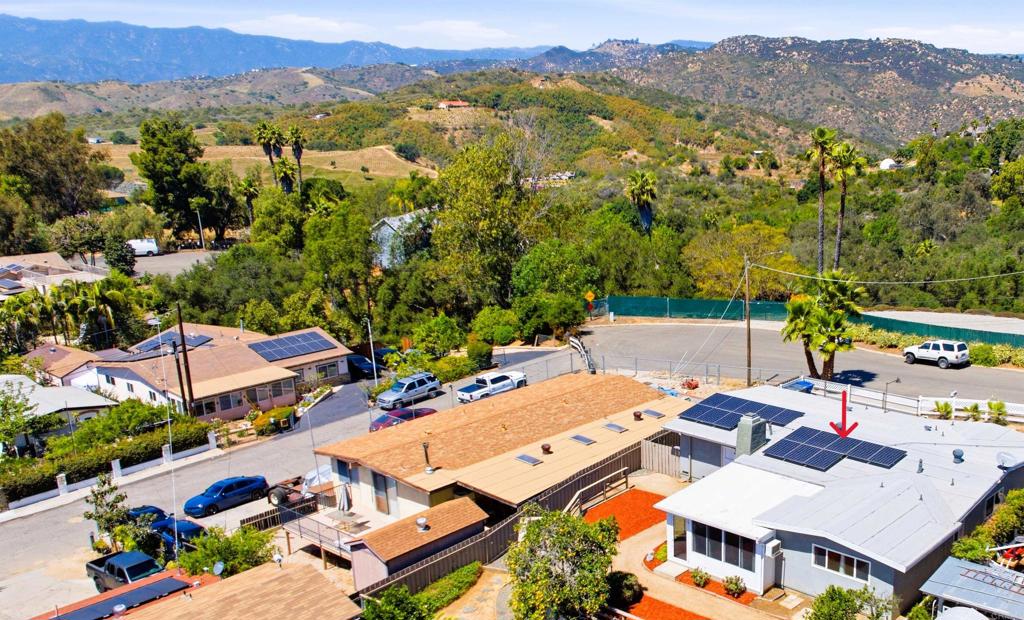 421 Hillcrest Lane Fallbrook, CA 92028 - Photo 30 of 32 an aerial view of a house with mountain view
