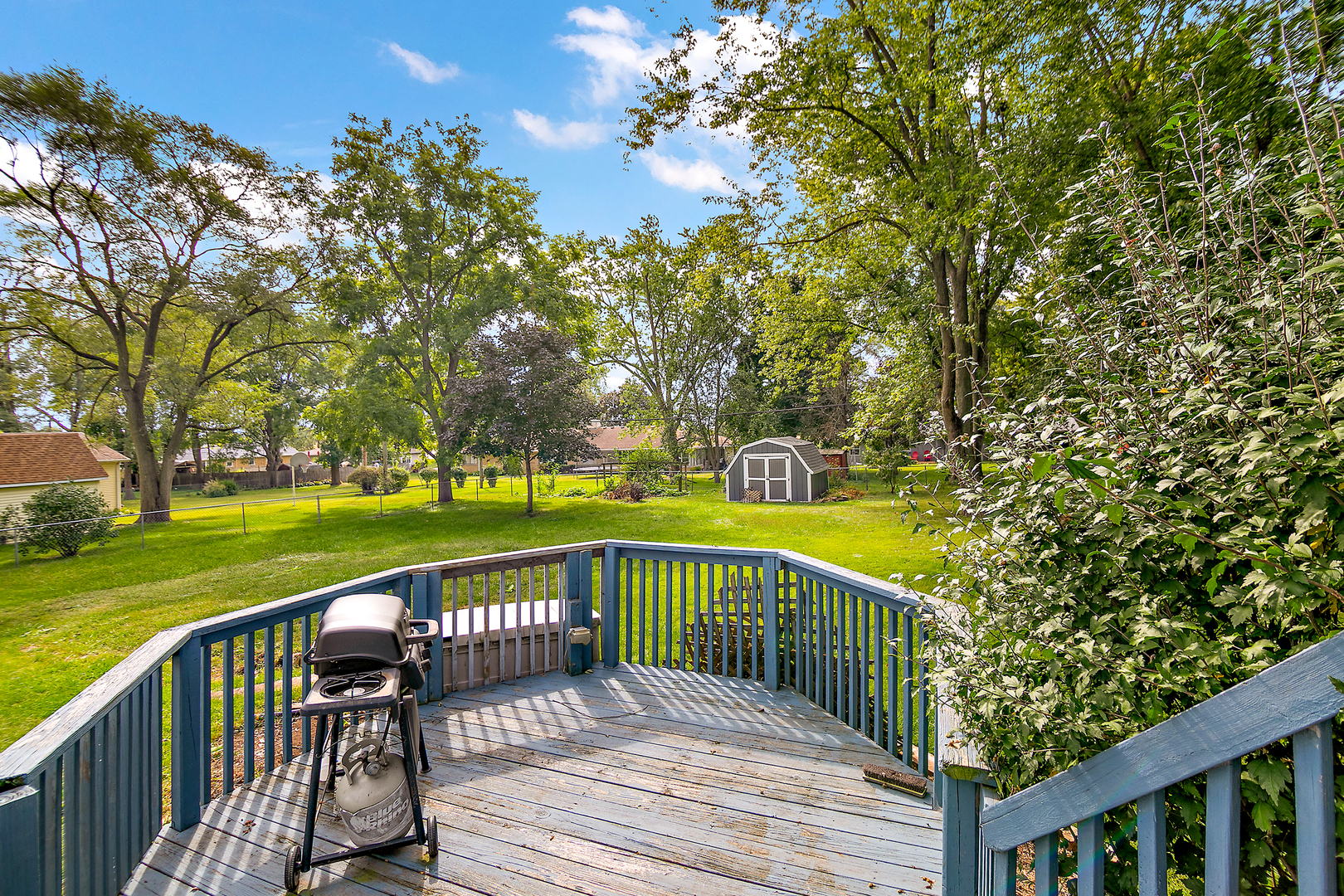 3926 East Chestnut Street Kankakee, IL 60901 - Photo 11 of 14 a view of a deck with a yard
