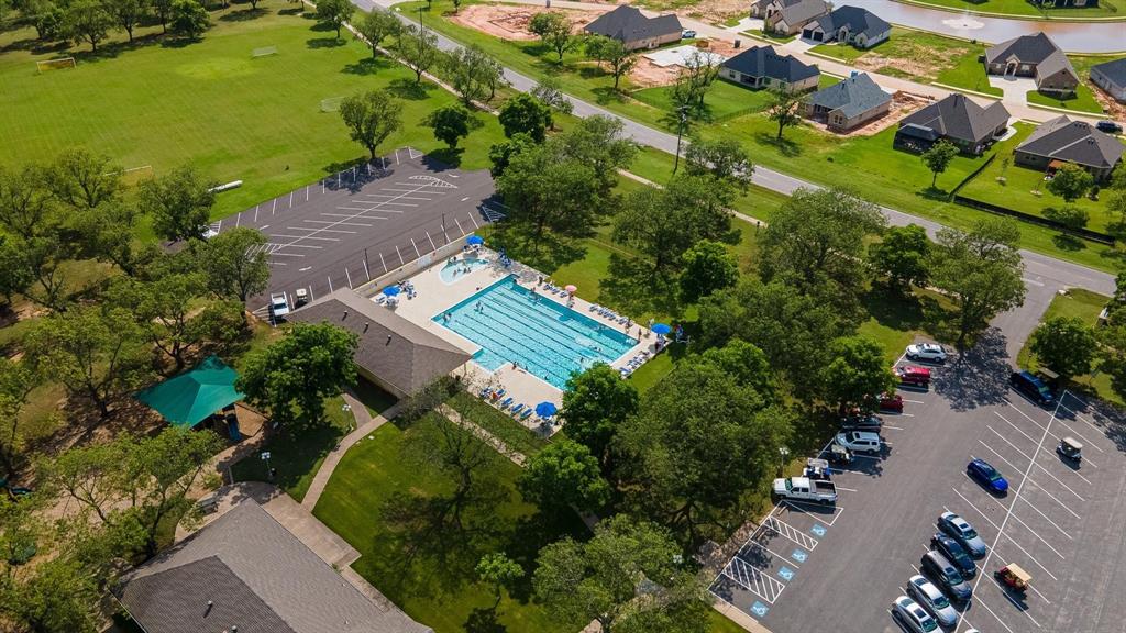 8313 West Landings Road Granbury, TX 76049 - Photo 25 of 33 an aerial view of a house with a garden