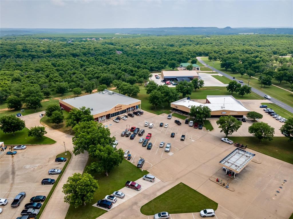 8313 West Landings Road Granbury, TX 76049 - Photo 30 of 33 an aerial view of a house with garden space and street view
