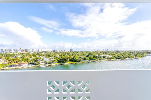 a view of roof deck with city view