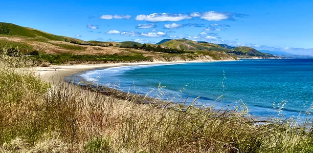 a view of a lake with a mountain