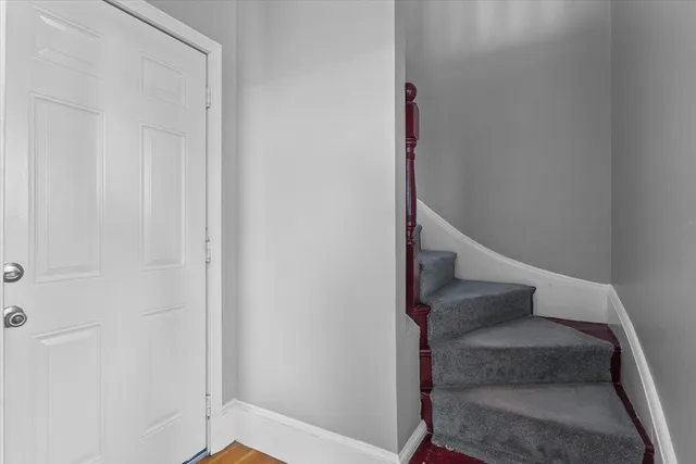 a view of entryway with stairs