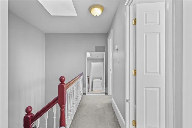 a view of a hallway with a hallway