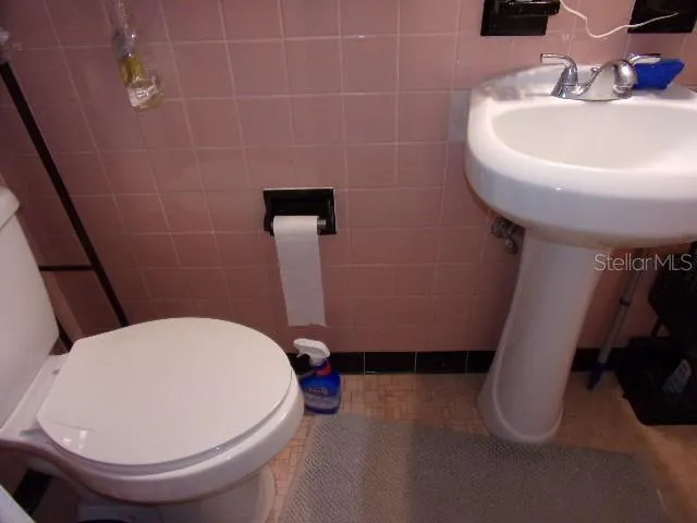 a bathroom with a window