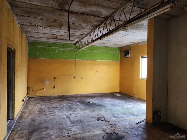 a view of backyard with wooden floor