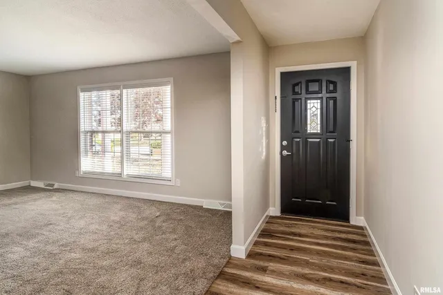 a view of an front door