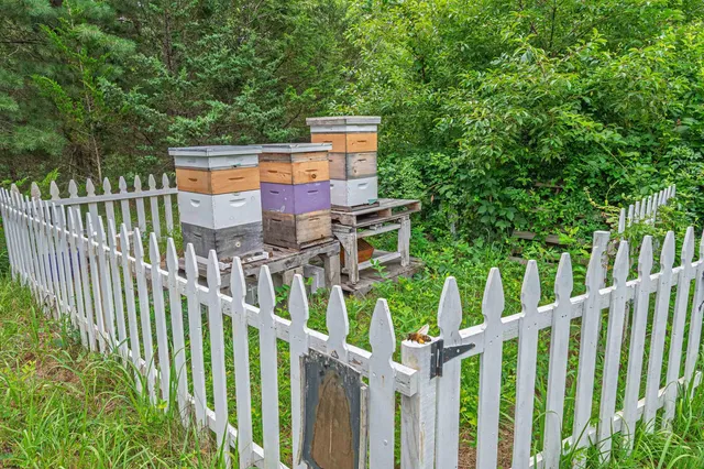 a view of city from balcony