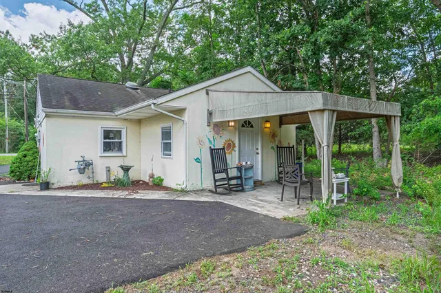 a wooden house with outdoor space