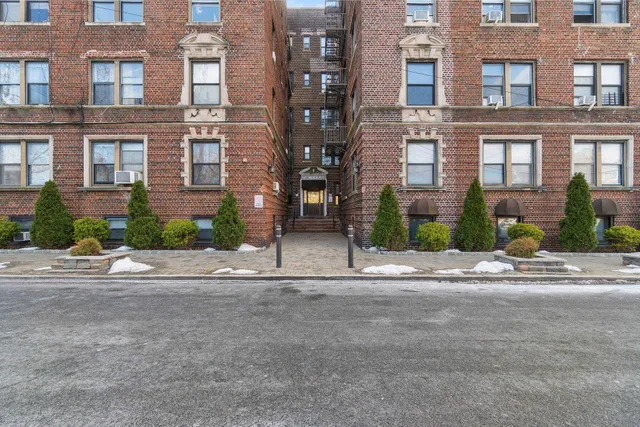 a street view of a building