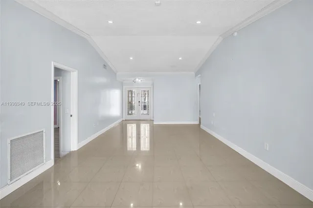 a view of empty room