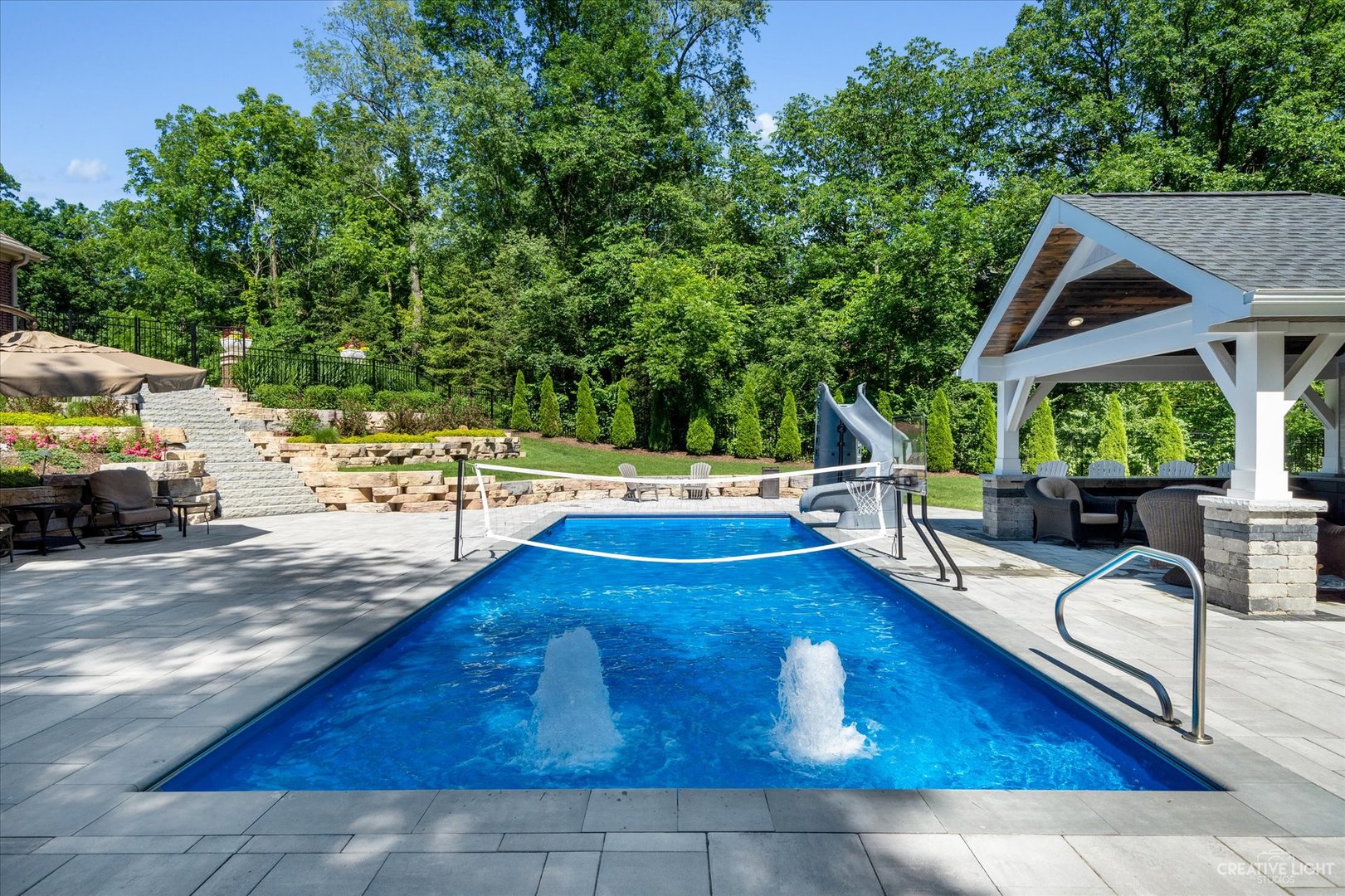 521 Chatfield Road New Lenox, IL 60451 - Photo 4 of 48 a view of a patio with swimming pool